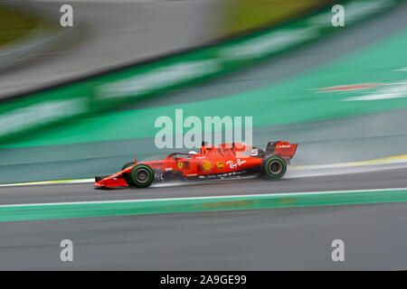 Sao Paulo, Brasilien. 15. Nov 2019. 15. November 2019; Autodromo Jose Carlos Pace, Sao Paulo, Brasilien; Formel 1 Grand Prix von Brasilien, Praxis Tag; Sebastian Vettel (GER) Scuderia Ferrari SF 90-redaktionelle Verwendung Credit: Aktion Plus Sport Bilder/Alamy leben Nachrichten Stockfoto