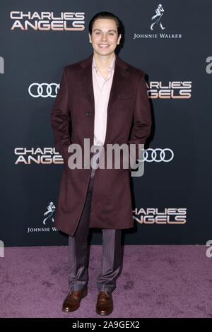 November 11, 2019, Westwood, CA, USA: LOS ANGELES - Nov 11: Jake T Austin an der 'Charlie's Angels'' Premiere im Village Theatre am 11. November 2019 in Westwood, CA (Credit Bild: © Kay Blake/ZUMA Draht) Stockfoto