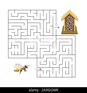 Pädagogische eine mathematische Logik Spiel. Vector template Seite mit Spiel. Stock Vektor