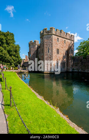 Der Eingang zu den Bischofspalast Brunnen Somerset Stockfoto