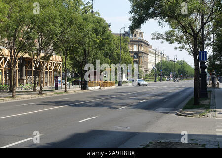 Budapest, Andrássy út, Andrássy-Straße - Budapest, Andrássy Straße Stockfoto