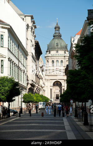 Budapest, die St.-Stephans-Basilika, Szent István - Basilika - St.-Stephans-Basilika Stockfoto