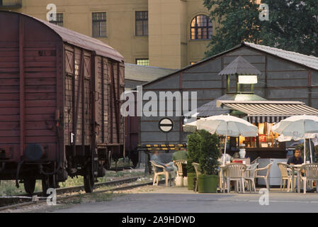 Budapest Nyugati pályaudvar, Westbahnhof, Westbahnhof, Eiffel 1877 Stockfoto