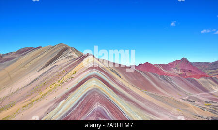 Rainbow Berg- oder Vinicunca Berg in der Nähe von Cusco, Peru Stockfoto