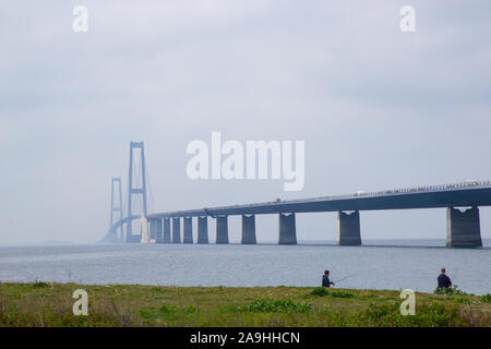 Brücke über den Großen Belt link in Dnmark Stockfoto