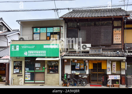 Typische Nachbarschaft Szene, Kyoto, Japan Stockfoto