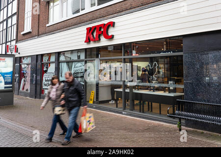 Die neuen, wesentlich größeren KFC Store auf das Stadtzentrum von Hanley, Stoke-on-Trent, Kentucky Fried Chicken der amerikanischen Fast-Food-Restaurant kette Stockfoto