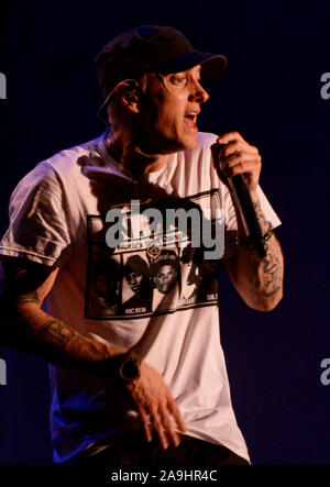 AUSTIN, TX - Oktober 11: Eminem führt im Konzert während der "Austin City Limits Music Festival im Zilker Park am 11. Oktober 2014 in Austin, Texas. Foto: imageSPACE/MediaPunch Stockfoto