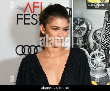 November 14, 2019, Hollywood, Kalifornien, USA: Zendaya besucht AFI FEST 2019 präsentiert von Audi â €"'' Queen & Slim'' Premiere. (Bild: © Billy Bennight/ZUMA Draht) Stockfoto