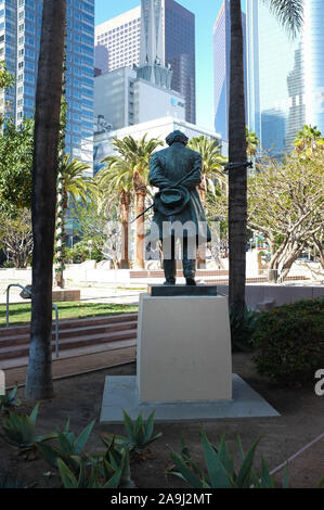 Statue von Ludwig van Beethoven in Pershing Square in Downtown LA Stockfoto