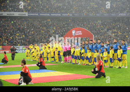 Rumänien vs Schweden Euro 2020 Qualifier 15.11.2019 Spiel auf nationalen Arena in Bukarest gespielt Stockfoto