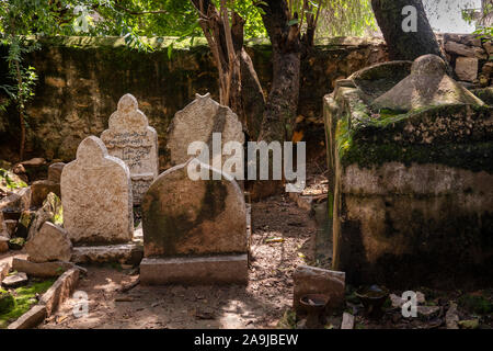 Äthiopien, Osten Hararghe, Harar, Harar Jugol, alte Stadtmauer, Sufi moslemische Moschee, historische Gräber Stockfoto