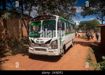 Äthiopien, South Omo, Key Afer, Donnerstag Markt, Transport, lokaler Bus auf dem Weg zum Markt Stockfoto