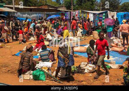 Äthiopien, South Omo, Key Afer, Markt am Donnerstag, tribal Menschen Stockfoto