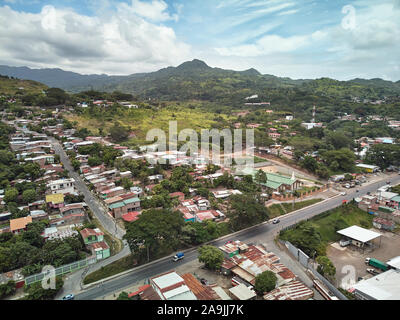 Ländliche Gegend in Nicaragua Antenne drone Ansicht Stockfoto