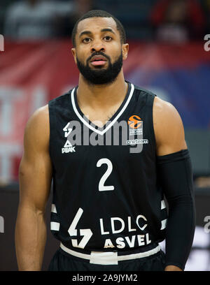 Belgrad, Serbien. 15 Nov, 2019. Jordan Taylor von Ldlc Asvel Villeurbanne. Credit: Nikola Krstic/Alamy leben Nachrichten Stockfoto