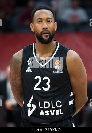 Belgrad, Serbien. 15 Nov, 2019. David Lighty von Ldlc Asvel Villeurbanne. Credit: Nikola Krstic/Alamy leben Nachrichten Stockfoto