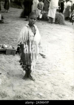 Ein Kind in Sidi Bou Said, Tunesien Stockfoto