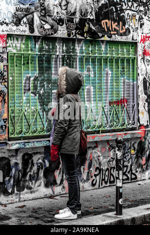 Gerade das Haus von Serge Gainsbourg, Paris, Frankreich Stockfoto