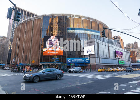Madison Square Garden, MSG, 8th Avenue, Manhattan, New York City, Vereinigte Staaten von Amerika. Stockfoto