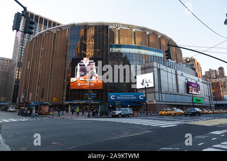 Madison Square Garden, MSG, 8th Avenue, Manhattan, New York City, Vereinigte Staaten von Amerika. Stockfoto