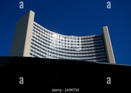 Internationales Zentrum Wien, "International Center' oder 'UNO-City', 'Donau Stadt, Wien, Österreich / Wien, Österreich (nur fuer redaktionelle Verwen Stockfoto