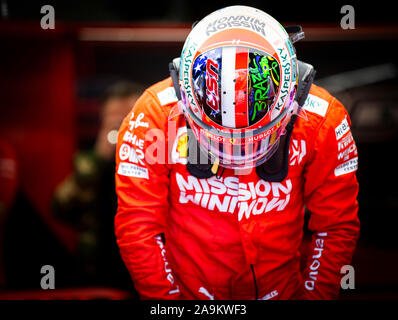 Sao Paulo, Brasilien. 15 Nov, 2019. Charles Leclerc (Mco), Scuderia Ferrari SF 90, Porträt während der 2019-Formel-1-Weltmeisterschaft, Brasilien Grand Prix vom 15. bis 17. November in Sao Paulo, Brasilien - | Verwendung der weltweiten Kredit: dpa/Alamy leben Nachrichten Stockfoto
