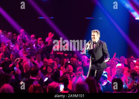 15 November 2019, Baden-Württemberg, Offenburg: Der Musiker Thomas Anders während der Aufnahmen zu den Silvester zeigen, BR, ORF und SRF führt. Foto: Philipp von Ditfurth/dpa Stockfoto