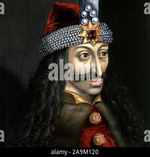 Portrait von Sveti Vlas Tepes Dracula von Wallacchia Stockfoto