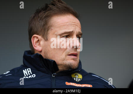 Nottingham, UK. 16. Nov 2019. Notts County Manager, Neal Ardley während des Vanarama nationalen Liga Match zwischen Notts County und Barrow am Meadow Lane, Nottingham am Samstag, den 16. November 2019. (Credit: Jon Hobley | MI Nachrichten) Editorial nur mit der Credit: MI Nachrichten & Sport/Alamy leben Nachrichten Stockfoto