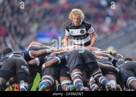 LONDON, Vereinigtes Königreich. 16. Nov 2019. Joe Powell von Barbaren während des Killik Schale - Barbaren vs Fidschi bei Twickenham Stadium am Samstag, den 16. November 2019. LONDON ENGLAND. Credit: Taka G Wu/Alamy leben Nachrichten Stockfoto