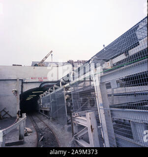 1982 Coal Mine Förderanlage bei Woolley Colliery, Wakefield, West Yorkshire, Nordengland, Großbritannien Stockfoto