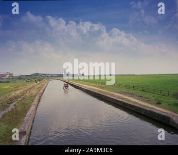 1989 Coal Mine, Wigan, neben Leeds/Liverpool Canal, Lancashire, North West England, Großbritannien Stockfoto