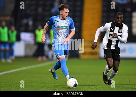 Nottingham, UK. 16. Nov 2019. Josh Kay (11) von Barrow AFC während des Vanarama nationalen Liga Match zwischen Notts County und Barrow am Meadow Lane, Nottingham am Samstag, den 16. November 2019. (Credit: Jon Hobley | MI Nachrichten) Editorial nur mit der Credit: MI Nachrichten & Sport/Alamy leben Nachrichten Stockfoto