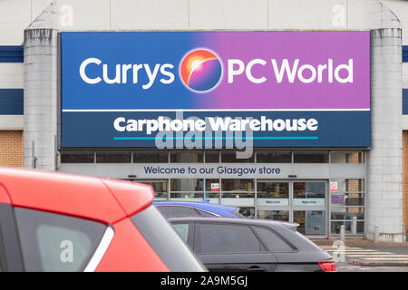 Currys PC-Welt Carphone Warehouse Glasgow, Schottland, Großbritannien Stockfoto