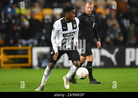 Nottingham, UK. 16. Nov 2019. Mitch Rose von Notts County während des Vanarama nationalen Liga Match zwischen Notts County und Barrow am Meadow Lane, Nottingham am Samstag, den 16. November 2019. (Credit: Jon Hobley | MI Nachrichten) Editorial nur mit der Credit: MI Nachrichten & Sport/Alamy leben Nachrichten Stockfoto