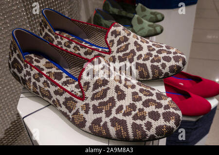 Rothy's Schuhe Anzeige an Nordstrom Flagship Store in New York City, USA Stockfoto