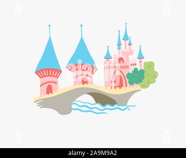 Lotte World - berühmten Park in Seoul, Südkorea Stock Vektor