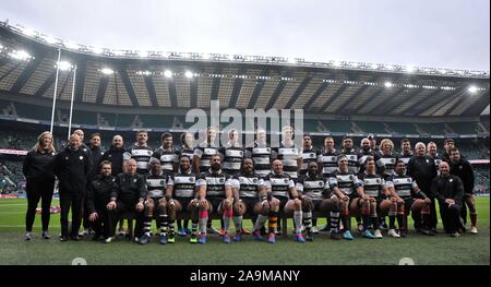 Twickenham, Vereinigtes Königreich. 16 Nov, 2019. Die Barbaren team Foto. Barbaren v Fidschi. Killick Cup. Twickenham Stadium. London. UK. Kredit Garry Bowden / Sport in Bildern. Credit: Sport in Bildern/Alamy leben Nachrichten Stockfoto