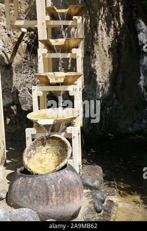 Fontaines Petrifiant Gardens, La Sône, Frankreich Stockfoto