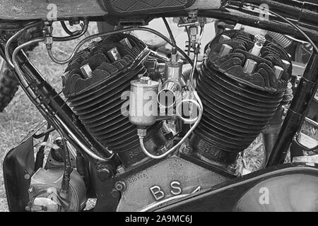 Vintage BSA Motor Stockfoto