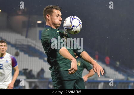 Ferrara, Italien, 16. November 2019, pinamonti Italien während der Europäischen 2021 Qualifier - Gruppe 1 - Italien vs Insel - italienische Fußballmannschaft - Credit: LPS/Alessio Tarpini/Alamy leben Nachrichten Stockfoto