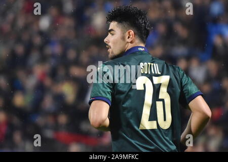 Ferrara, Italien, 16. November 2019, sottil Italien während der Europäischen 2021 Qualifier - Gruppe 1 - Italien vs Insel - italienische Fußballmannschaft - Credit: LPS/Alessio Tarpini/Alamy leben Nachrichten Stockfoto