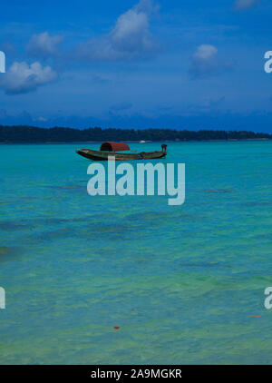 Die faszinierende Aussicht vom Strand von Havelock Island (Andamanen, Indien) Stockfoto