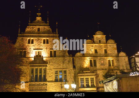 Alte historische Rathaus in Rinteln Stockfoto