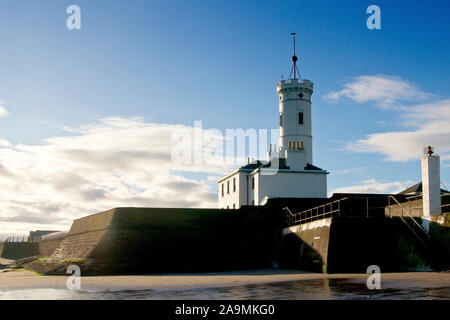 Das Signal Tower, Arbroath. Als Heim für die off-duty Bell Rock Lighthouse Keepers errichtet, dient es heute als Museum der Stadt. Stockfoto