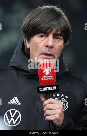 Bundescoach Joachim Jogi Löw (Deutschland). GES/fussball/EURO-Qualifikation: Deutschland - Weißrussland, 16.11.2019 Fußball: Europäische Qualifier: Deutschland vs Belarus, Borussia Mönchengladbach, 16. November 2019 | Verwendung weltweit Stockfoto