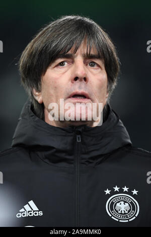 Bundescoach Joachim Jogi Löw (Deutschland). GES/fussball/EURO-Qualifikation: Deutschland - Weißrussland, 16.11.2019 Fußball: Europäische Qualifier: Deutschland vs Belarus, Borussia Mönchengladbach, 16. November 2019 | Verwendung weltweit Stockfoto