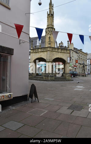 Das Stadtzentrum von Shepton Mallet in Somerset, Großbritannien Stockfoto