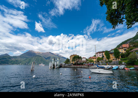 Schöne Landschaft in Varenna - Comer See in Italien Stockfoto